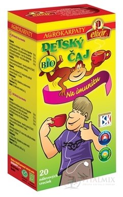 AGROKARPATY DĚTSKÝ ČAJ BIO Na imunitu čistý přírodní produkt, 20x2 g (40 g)