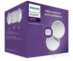 AVENT Ultra comfort PRSNÍ VLOŽKY jednorázové, absorpční, laktační, do podprsenky, 1x60 ks