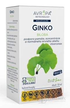 AVROPA GINKO biloba bylinné kapky 1x50 ml