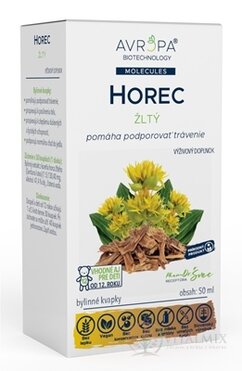 AVROPA HOREC žlutý bylinné kapky 1x50 ml