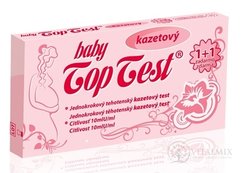 Baby Top Test těhotenský kazetový jednokrokový (1 + 1 zdarma), 1x2 ks