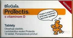 BioGaia Protecta s vitamínem D tbl (pomerančová příchuť) 1x10 ks