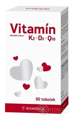 BIOMEDICA Vitamin K2 + D3 + Q10 cps 1x60 ks