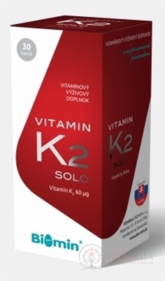 BIOMIN VITAMIN K2 SOLO cps 1x30 ks