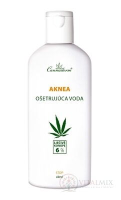 Cannaderm Aknea ošetřující voda na akné 1x200 ml