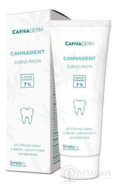 Cannaderm Cannadent zubní pasta ošetřující (zásaditá) 1x75 g