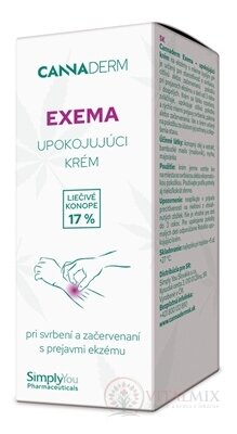 Cannaderm exémy zklidňující krém na ekzémy 1x50 g