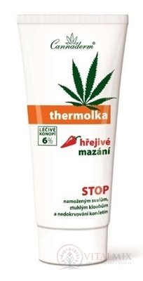 Cannaderm THERMOLKA hřejivé mazání na svaly a klouby 1x200 ml