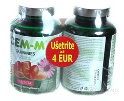 CEM-M Gummi IMUNITA želatinové multivitaminy s Echinaceou (sleva 4 €) 2x60 (120 ks)