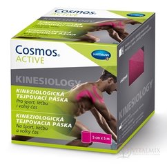 Cosmos ACTIVE kineziologického tejpovací páska růžová (5cm x 5m) 1x1 ks