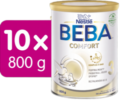 BEBA COMFORT 3, 5HMO, mléko pro malé děti, 800 g, 10ks