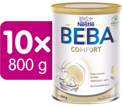 BEBA COMFORT 5, 10 × 800 g mléčná výživa pro děti od 24. měsíce
