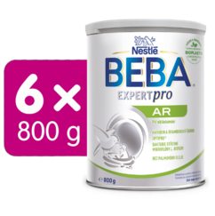 BEBA EXPERTpro AR, speciální výživa při ublinkávání, 6 × 800 g