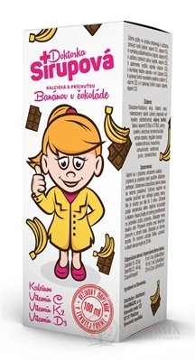 Doktorka sirupu kalciový sirup s příchutí Banán v čokoládě 1x100 ml