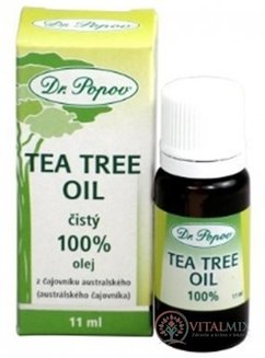 DR. POPOV TEA TREE OLEJ přírodní 100% olej z čajovníku australského 1x11 ml