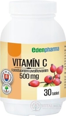 EDENPharma VITAMIN C 500 mg tbl s postupným uvolňováním 1x30 ks