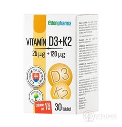 EDENPharma VITAMIN D3 + K2 tbl 1x30 ks