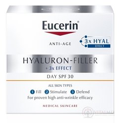 Eucerin HYALURON-FILLER denní krém proti vráskám SPF 30, všechny typy pleti 1x50 ml