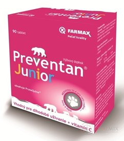 Farmax Preventan Junior + vitamín C tbl 1x90 ks