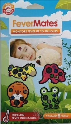 FeverMates monitors štítková teploměry pro děti 1x8 ks