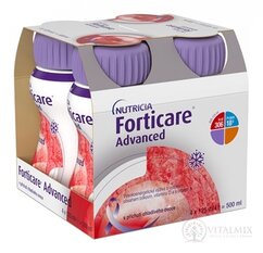 Forticare Advanced s příchutí chladivého lesního ovoce 4x125 ml (500 ml)