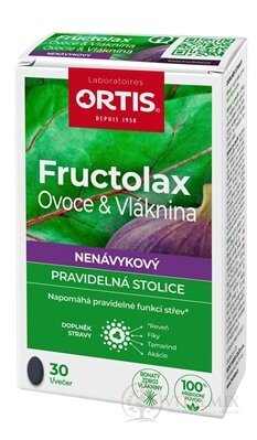 Fructolax Ovoce a vláknina TABLETY (s rebarbory) 1x30 ks