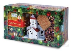 FYTO Dárková kazeta Vánoce Vánoční čaj: sypaný 100 g + porcovaný 20x2 g (40 g) + dekorace kostelík, 1x1 set