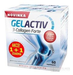 GelActiv 3-Collagen Forte Akce 1 + 1 cps 60 + 60 zdarma (120 ks), 1x1 set