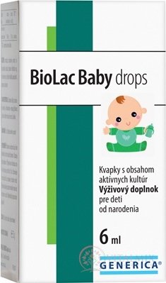 GENERICA BioLac Baby drops kapky (pro děti od narození) 1x6 ml