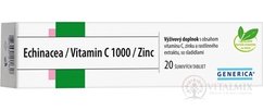 GENERICA Echinacea / Vitamin C 1000 / Zinc tbl eff 1x20 ks