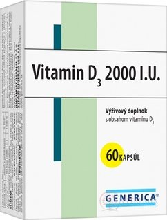 GENERICA Vitamin D3 2000 IU cps 1x60 ks