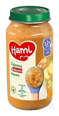 Hami příkrm Zelenina s telecím masem (od ukonč. 12. měsíce) 1x250 g