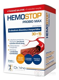HemoStop Probio Max - DA VINCI cps 30+15 zdarma (45 ks)