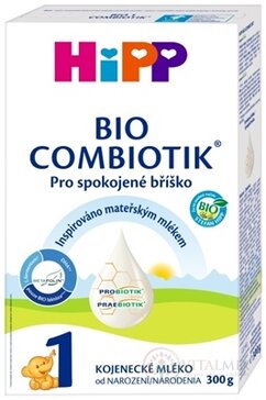 HiPP 1 BIO Combiotik, počáteční mléčná kojenecká výživa, 300 g