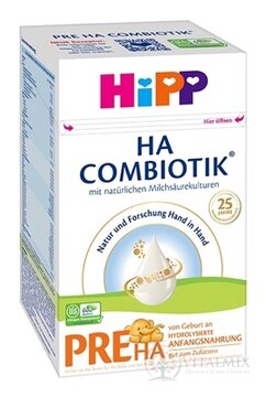 HiPP HA 1 COMBIOTIK, počáteční mléčná kojenecká výživa, 600 g