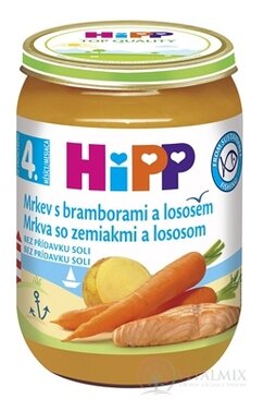 HiPP Mrkev s bramborami a lososem příkrm (od ukonč. 4.-6. měsíce) 1x190 g