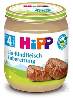 HiPP Příkrm BIO Hovězí maso - pyré maso (od ukončeného 4. měsíce) 1x125 g