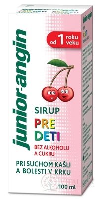 Junior-angin sirup pro děti s třešňovou příchutí 1x100 ml