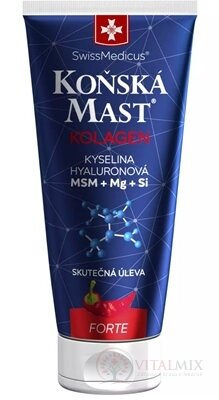 KOŇSKÁ MAST s kolagenem FORTE hřejivá masážní gel, 1x200 ml