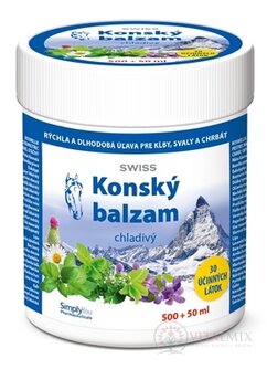 KOŇSKÝ BALZÁM SWISS chladivý (inov.16) 500 + 50 ml zdarma (550 ml)