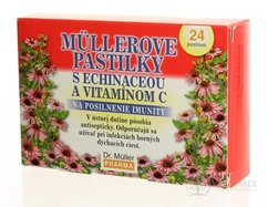 MÜLLEROVY PASTILKY S Echinacea A VIT. C (imunita) 1x24 ks
