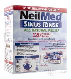 NeilMed SINUS RINSE Natural sáčky (mořská sůl), na hygienu nosu, 1x120 ks