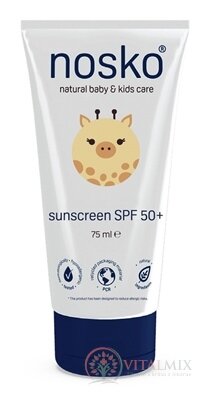 Nosko sunscreen SPF 50+ dětský opalovací krém 1x75 ml