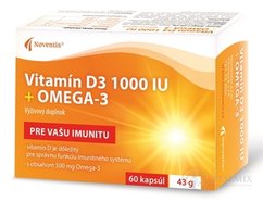 Noventis Vitamín D3 1000 IU + Omega-3 cps 1x60 ks