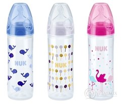 NUK FC + LÁHEV PP LOVE kojenecká 250 ml, dudlík silikon, vel. 2, otvor na mléko M, různé barvy, 1x1 ks