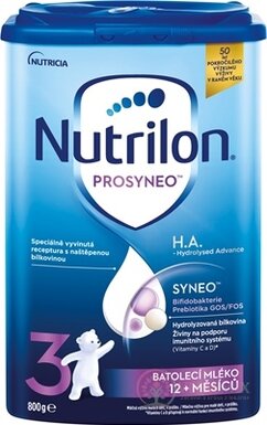Nutrilon 3 PROSYNEO HA - Hydrolyzed Advance batolecí mléko (12+ měsíců) 1x800 g