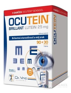 OCUTEIN BRILLANT Lutein 25 mg - DA VINCI cps 90 + 30 navíc (120 ks) + dárek 1x1 set