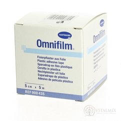 Omnifilm hypoalergenní náplast fixační z transparentní fólie (5cmx5m) 1x1 ks