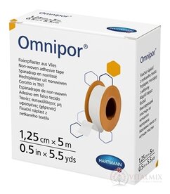 Omnipor náplast fixační z bílého netkaného textilu (1,25cmx5m) 1x1 ks