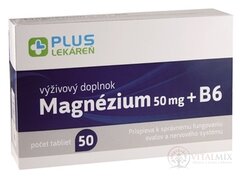 PLUS LÉKÁRNA Magnézium 50 mg + B6 tbl 1x50 ks